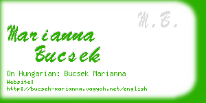 marianna bucsek business card